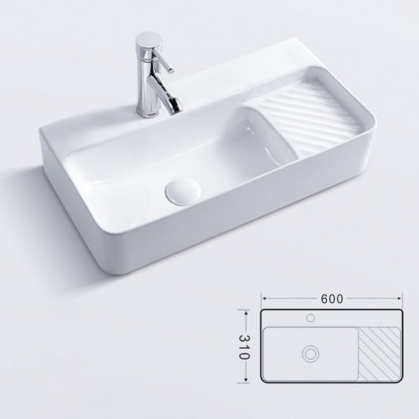 Bộ tủ chậu lavabo EC105-XAM-GHI - Hình 6