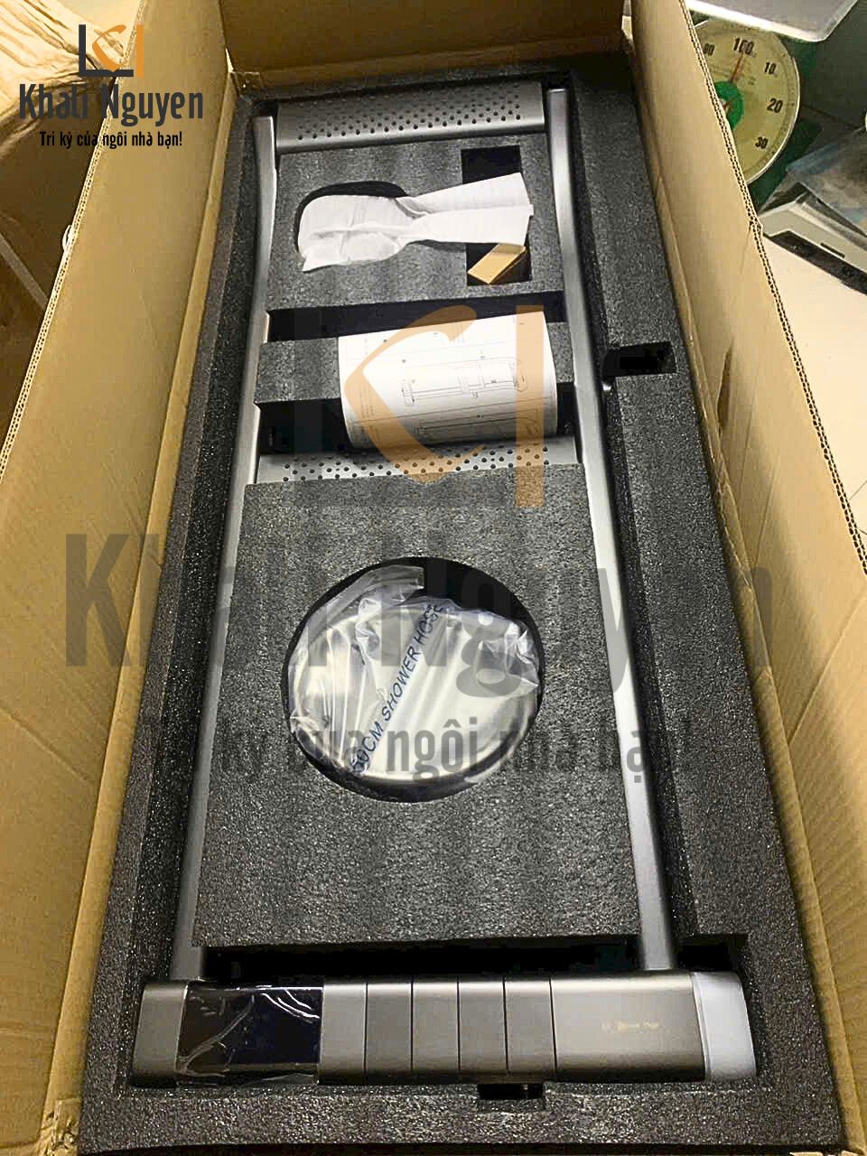 hình thực tế sen tắm massage luxury 2 tầng xả mặt sen xoay 4 hướng chuyển chế độ xả