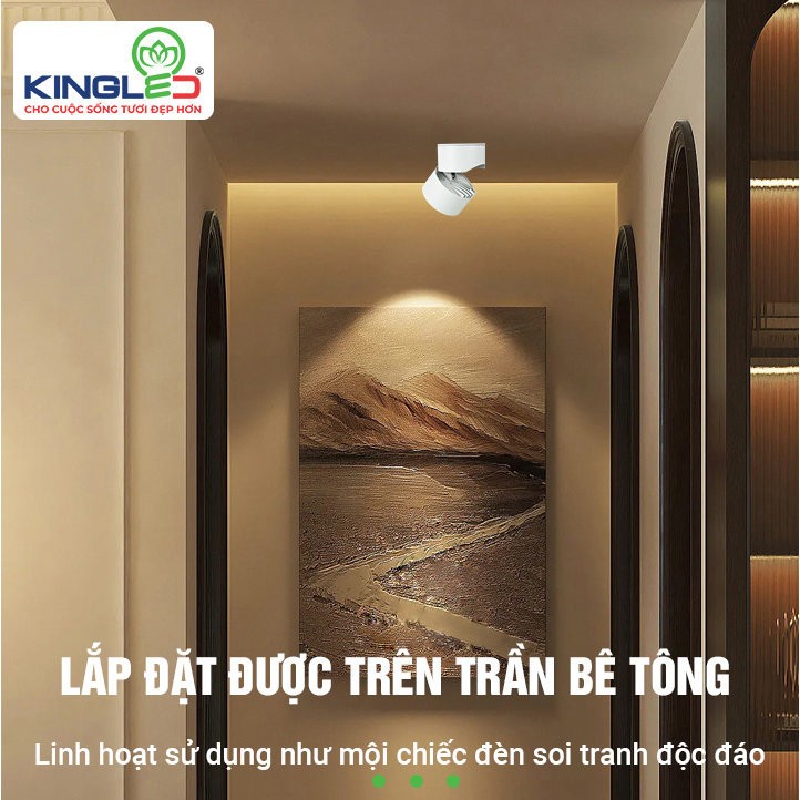 Đèn led ống bơ Kingled DA-OBRG-12SS- hình 5