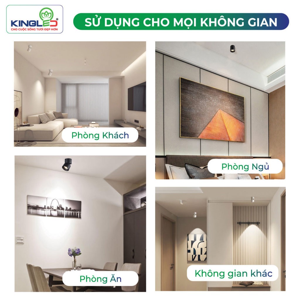 Đèn led ống bơ Kingled DA-OBRG-12SS- hình 6