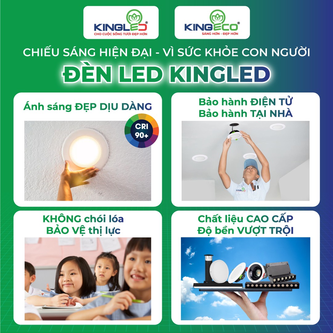 Đèn led âm trần Diamond Sâu 10w Kingled DDLS-10SS-T105-DM - Hình 6