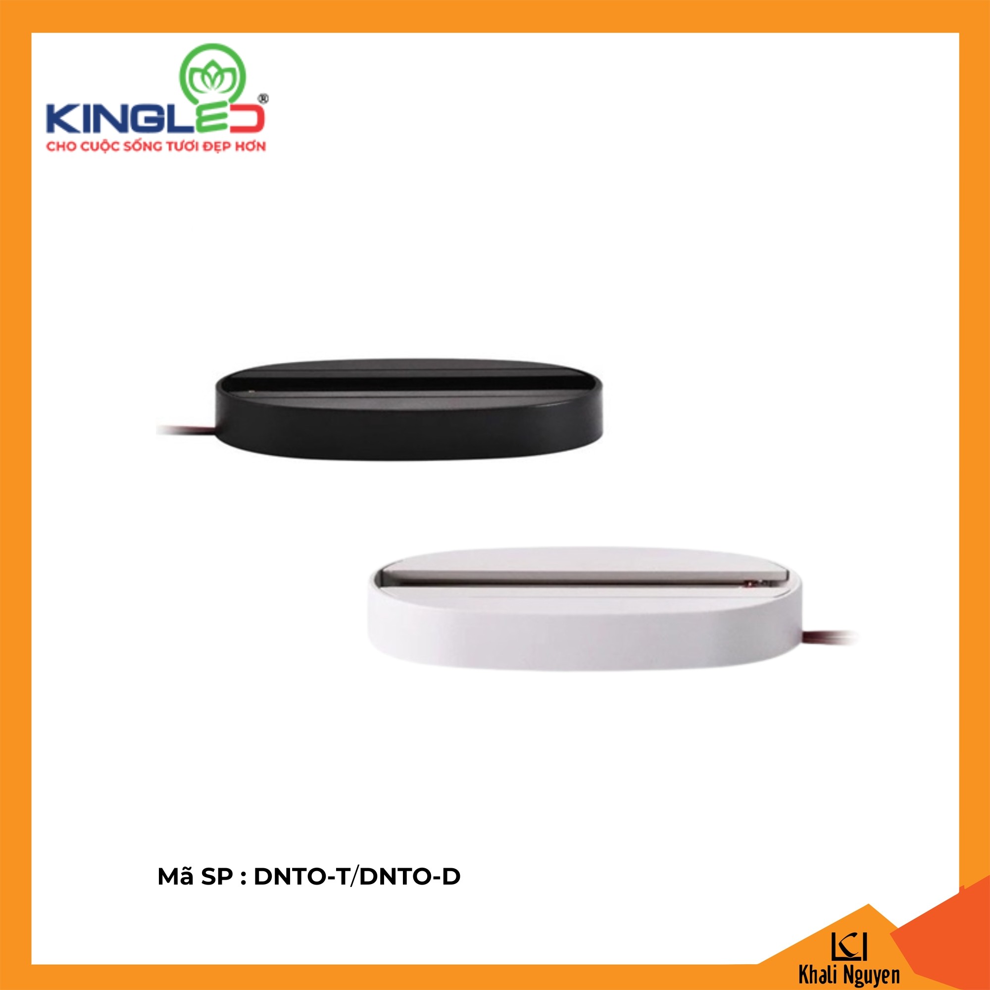 Phụ kiện đế ngồi to đèn rọi ray Kingled DNTO-T/DNTO-D