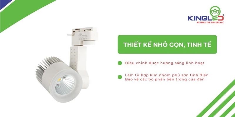 Đèn rọi ray Beryl 12W Kingled DTL-12SS-T/TT/V-T/D - Hình 1