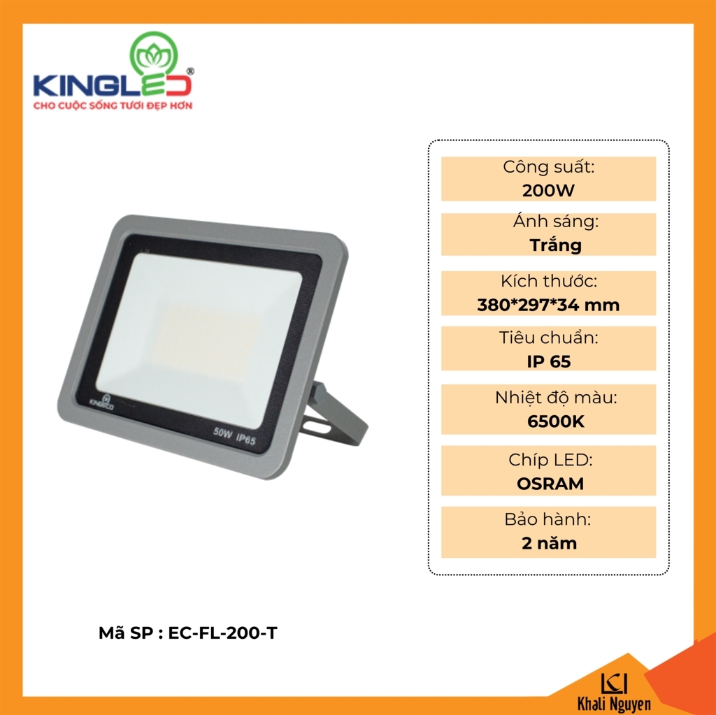 Đèn pha led Kingled EC-FL-200-T