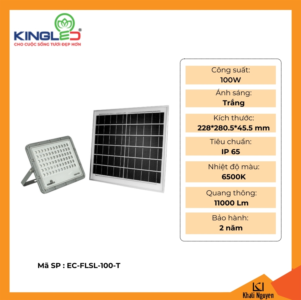 Đèn pha led Kingled EC-FLSL-100-T