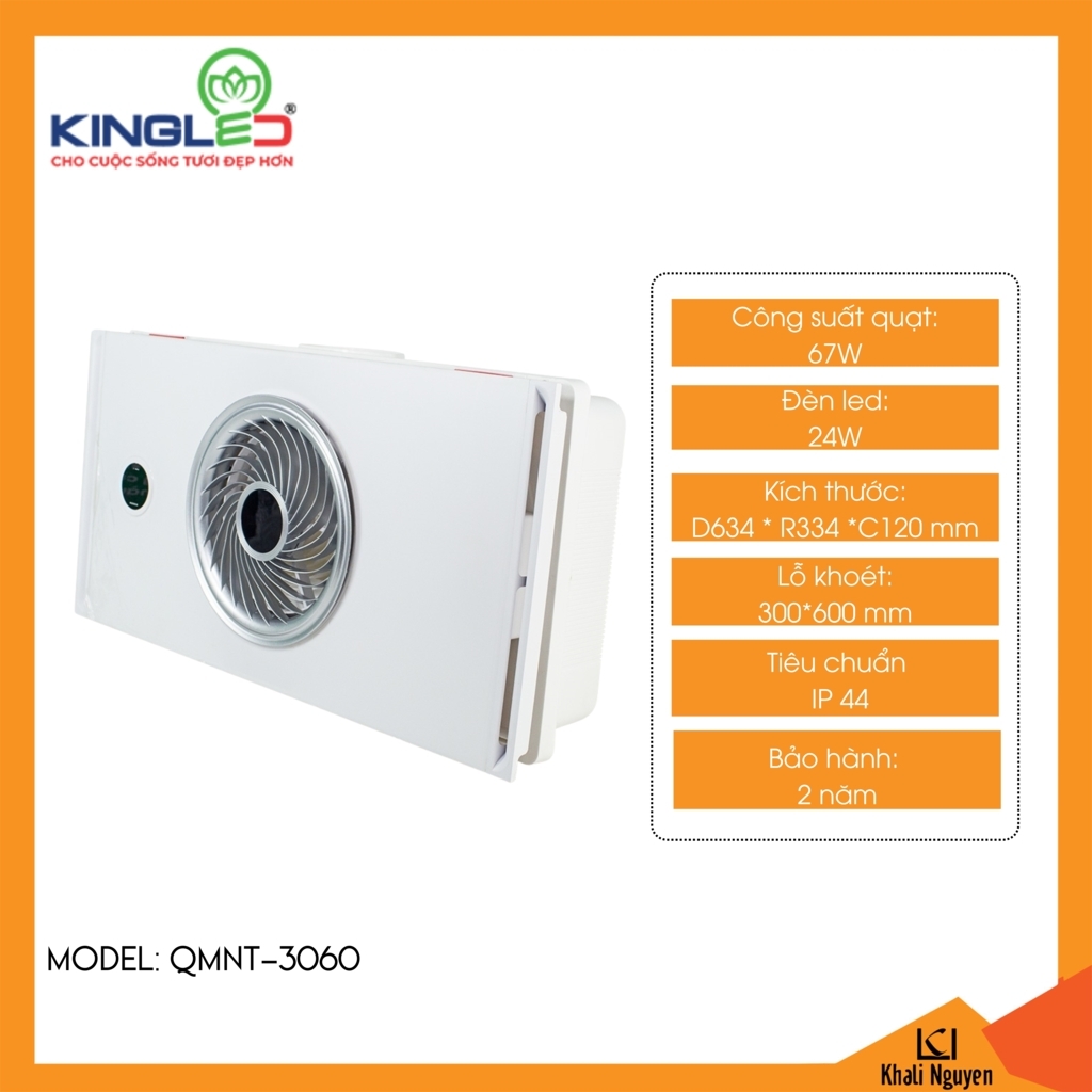 Quạt thông gió làm mát Kingled QMNT-3060