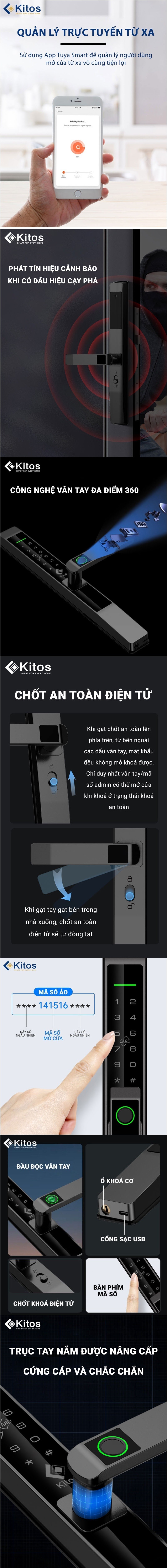 Bản Vẽ Khóa Cửa Thông Minh Kitos KT-AL630 Plus