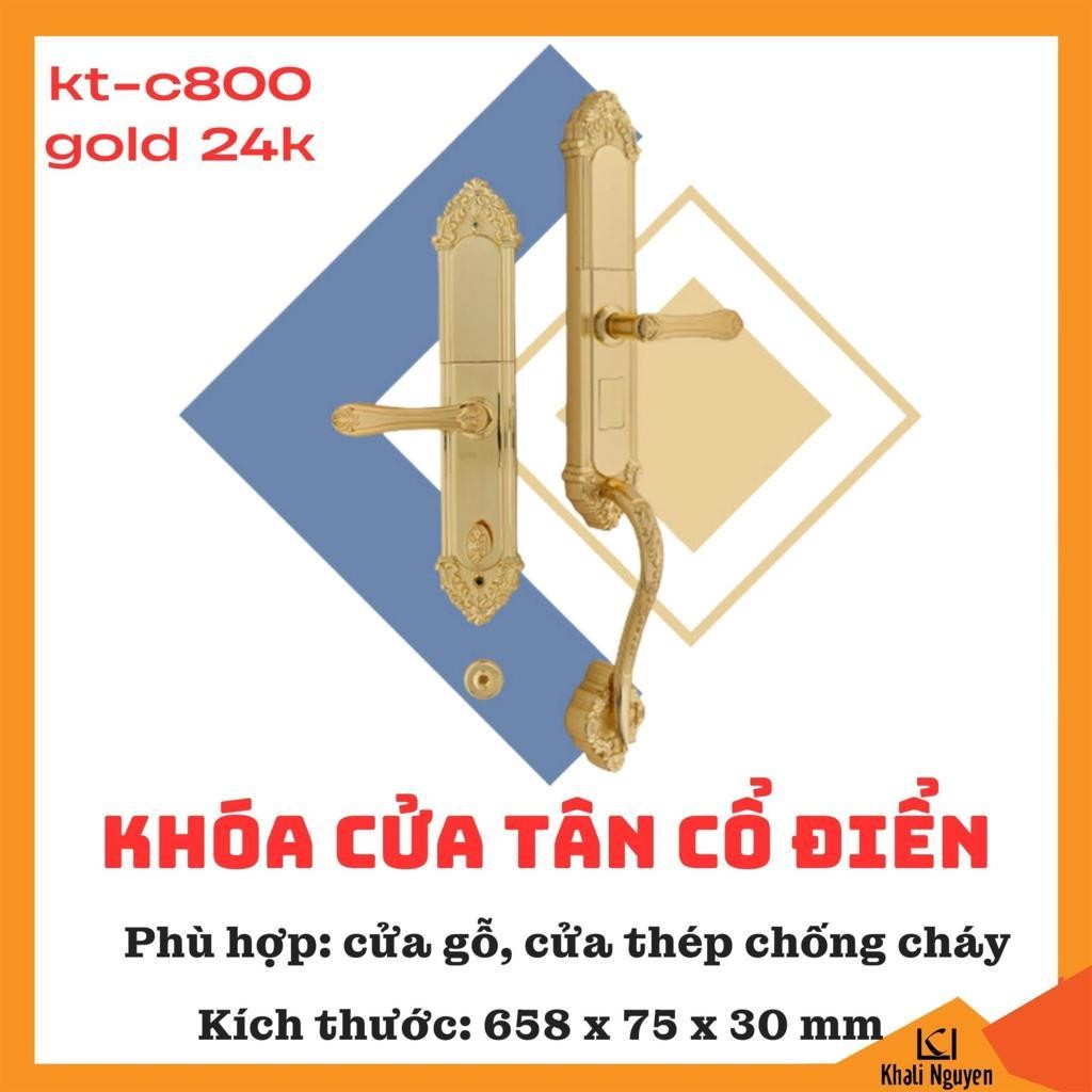 Khóa Cửa Thông Minh Kitos KT-C800 GOLD 24K