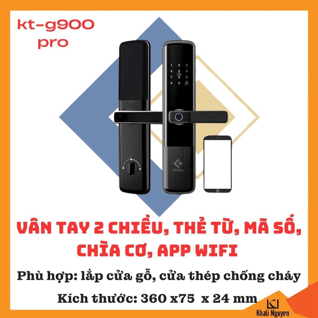 Khóa Cửa Thông Minh Kitos KT-G900 Pro