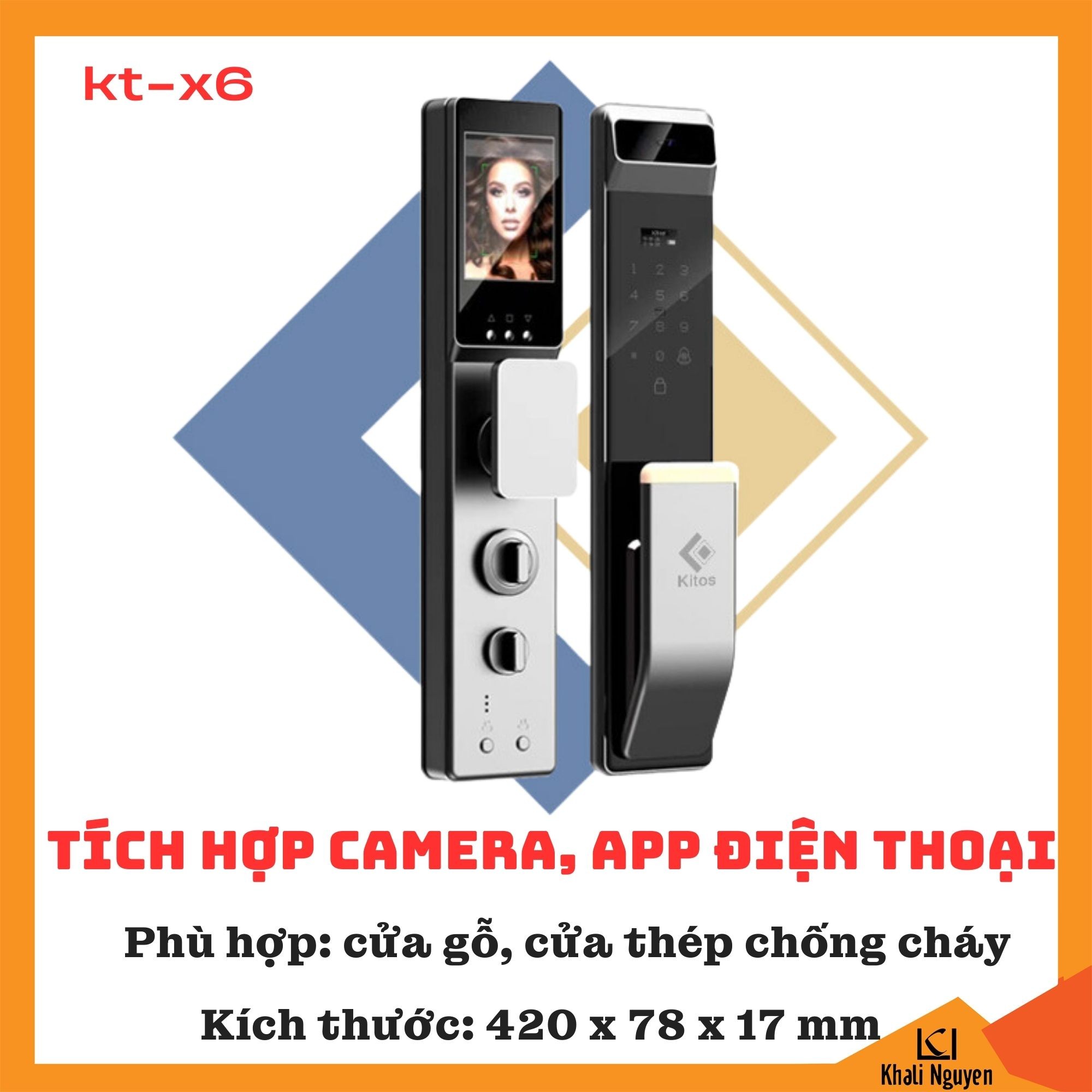 Khóa Cửa Thông Minh Kitos KT-X6