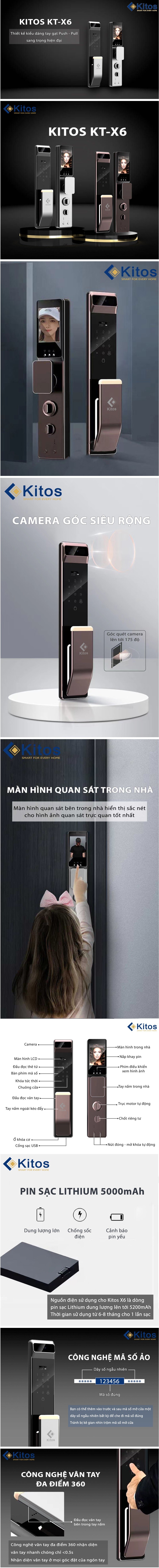 Thông Tin Khóa Cửa Thông Minh Kitos KT-X6