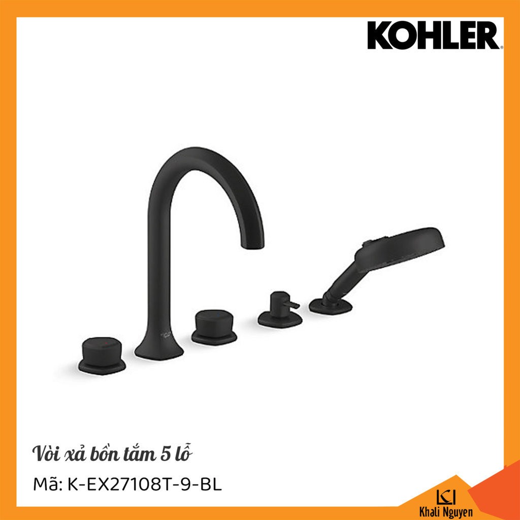 Vòi xả bồn tắm Kohler K-EX27108T-9-BL