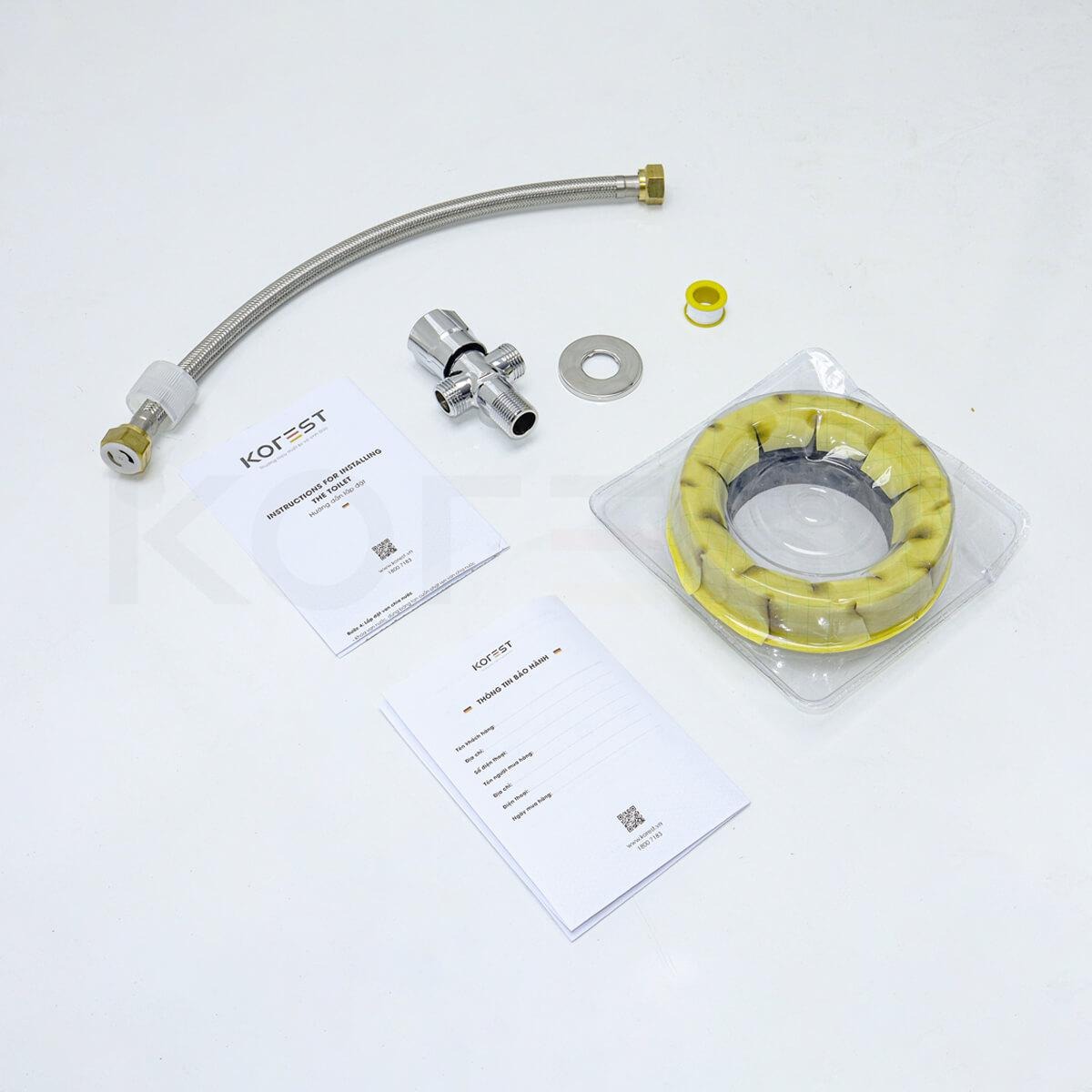 Phụ kiện bồn Cầu 1 Khối Korest BKR1112