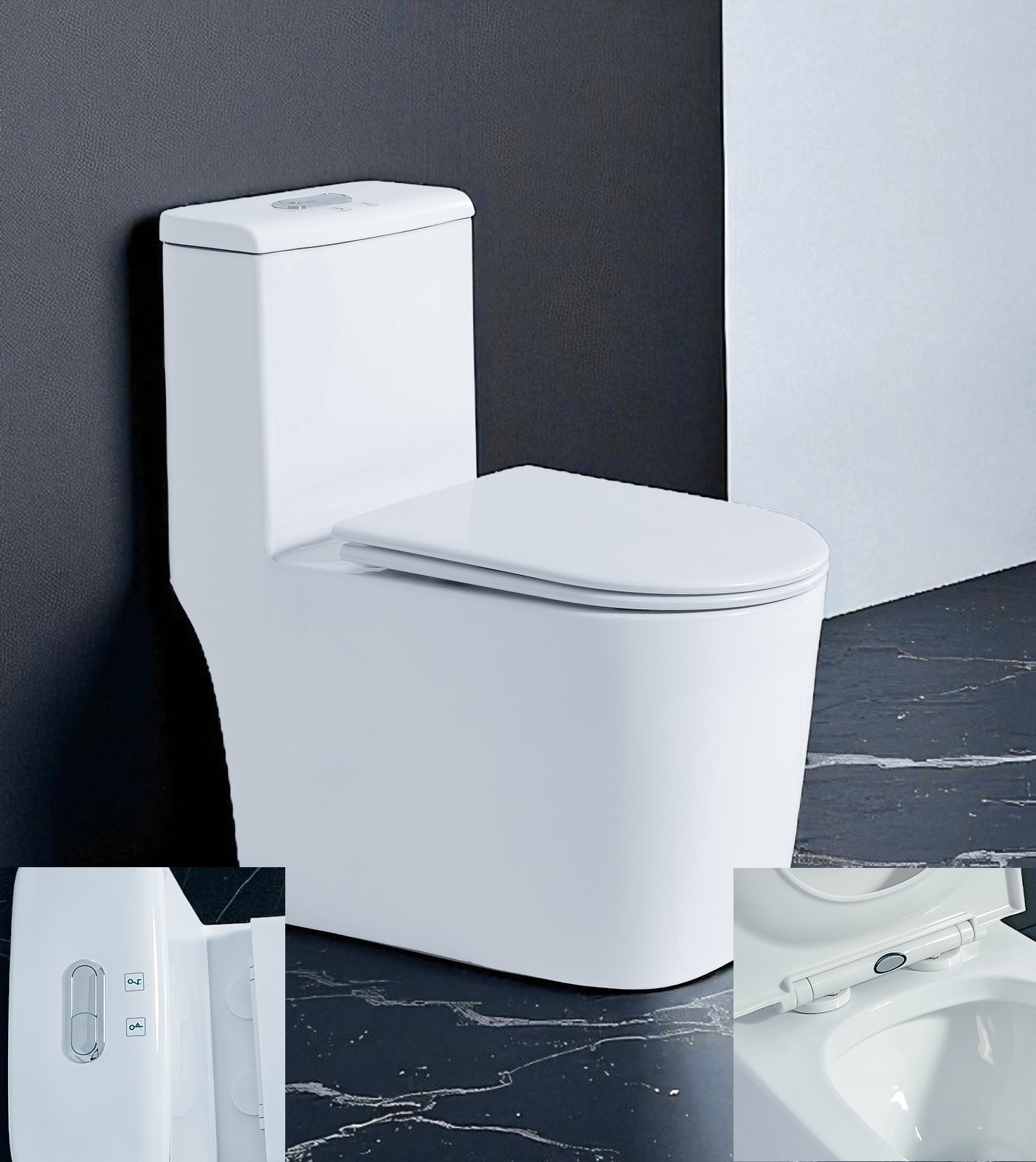 Hình ảnh bồn cầu 1 khối Korest BKR1113