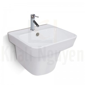 Chậu rửa treo tường liền chân Korest CKR9502