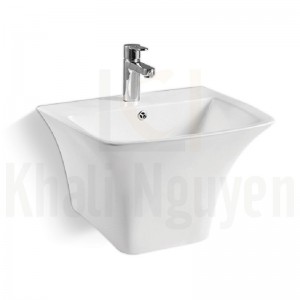 Chậu rửa treo tường liền chân Korest CKR9503