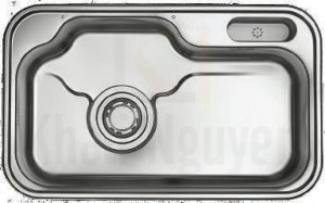 Chậu Rửa Bát Inox 1 Hố Lizens ESCP-840L Nhập Khẩu Từ Hàn Quốc