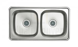 Chậu Rửa Bát Inox 2 Hố Lizens ISD-870 Nhập Khẩu Từ Hàn Quốc