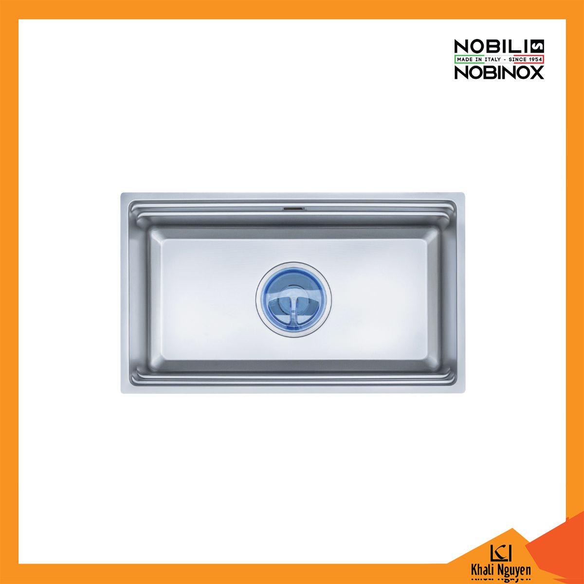 Chậu Rửa Bát 1 Hố Nobinox LIRA NJ562D 760*445*220mm