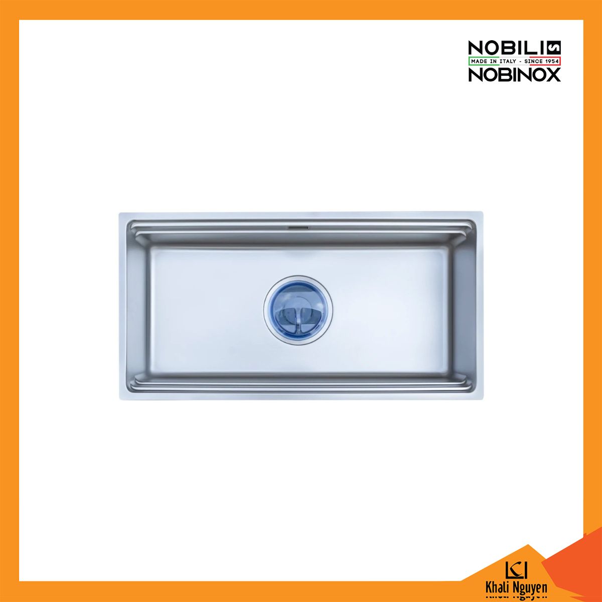 Chậu Rửa Bát 1 Hố Nobinox LIRA NJ566D 860*445*210mm