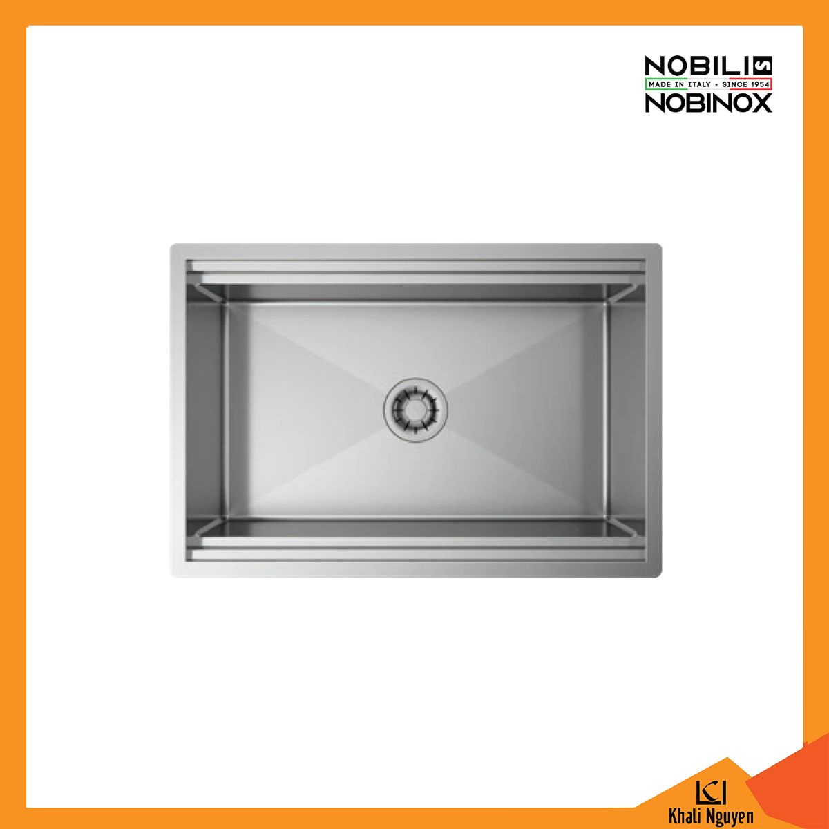 Chậu Rửa Bát 1 Hố Artinox TITANIUM NA875U 750*510*254mm