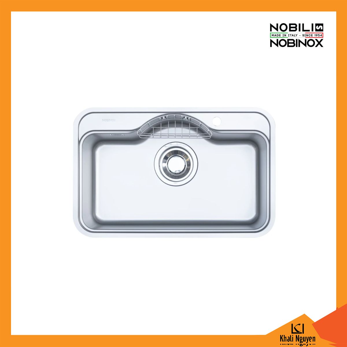 Chậu Rửa Bát 1 Hố Nobinox ROSA NN975D 780*500*220mm