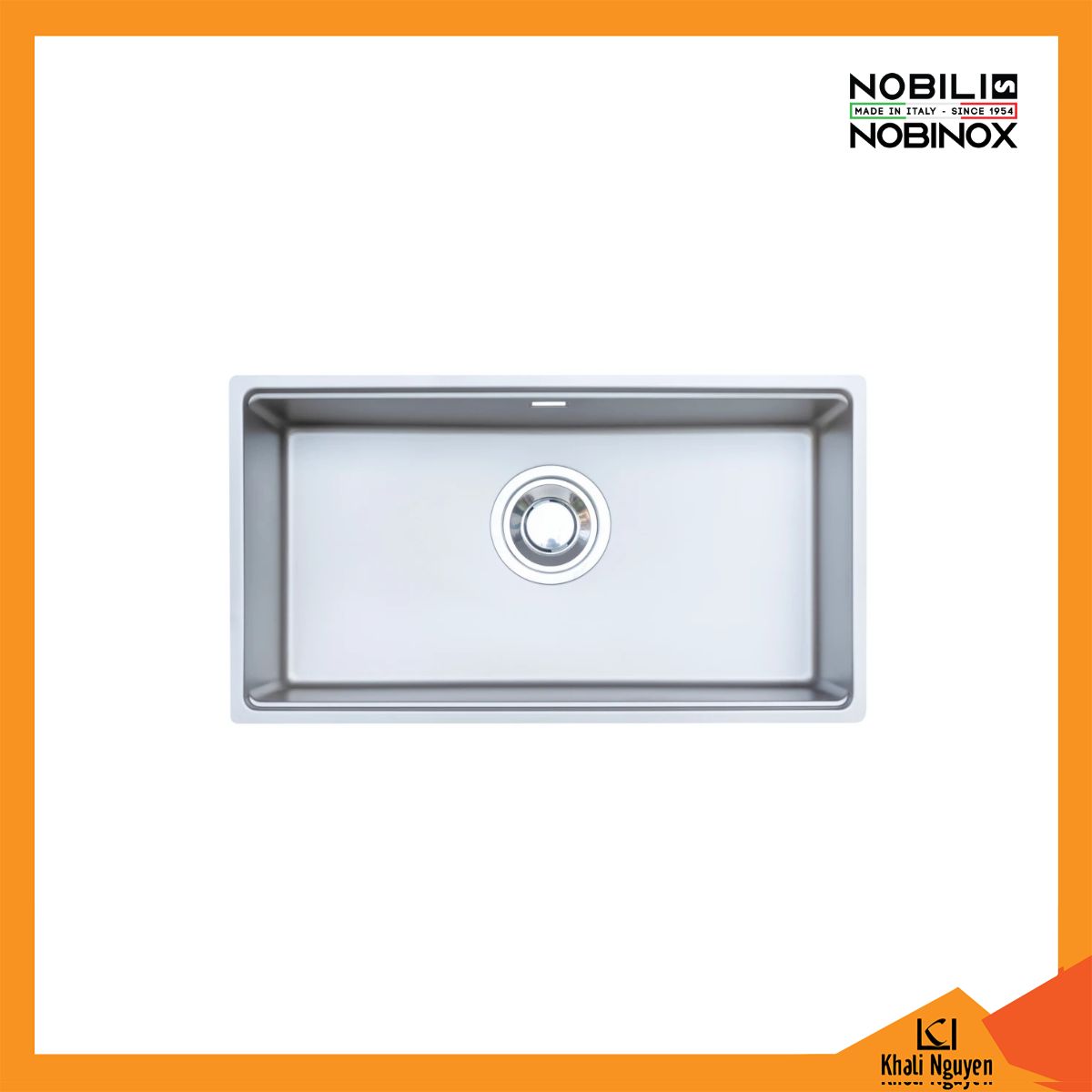 Chậu Rửa Bát 1 Hố Nobinox ROSA NN974DT 800*480*230mm