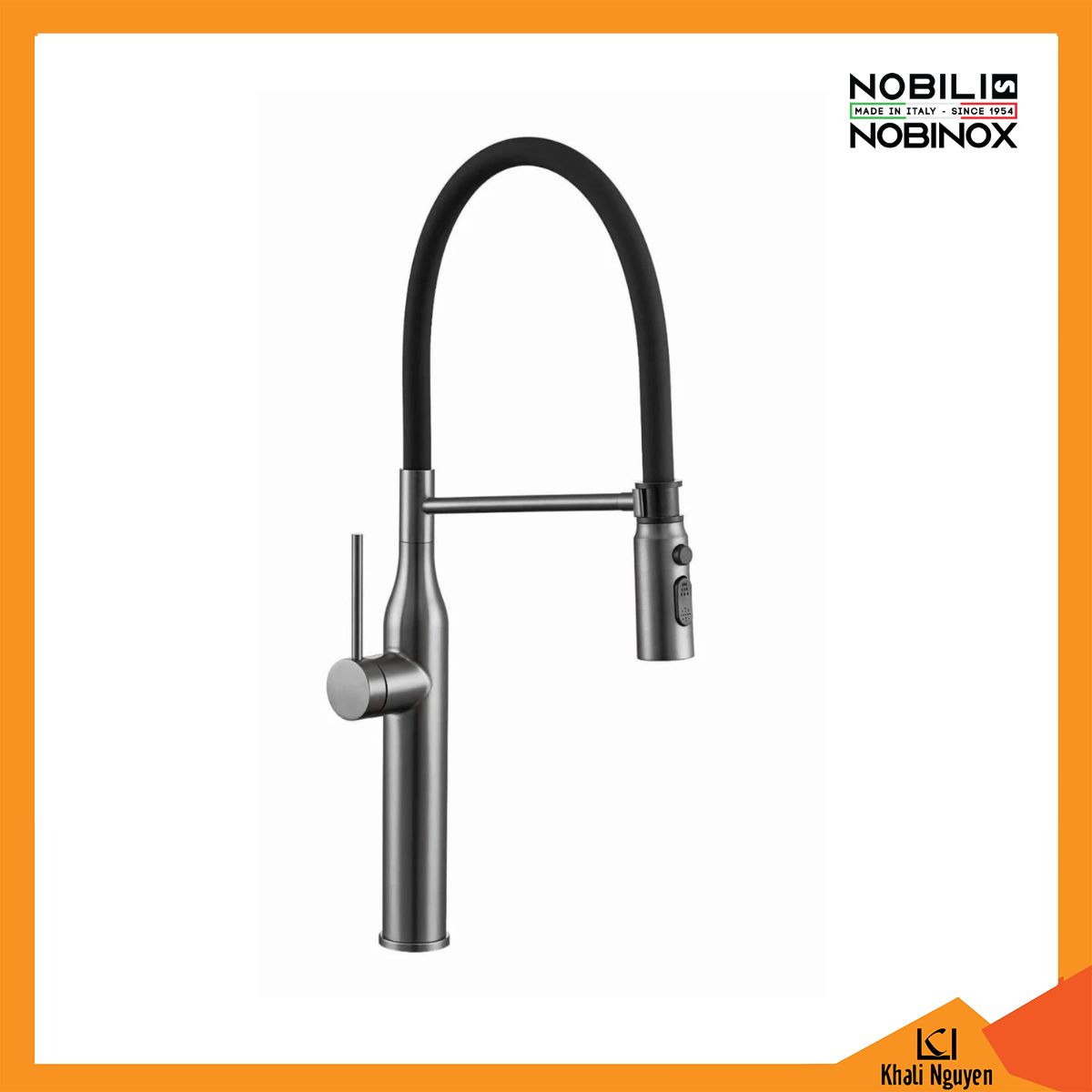 Vòi Rửa Bát Nobinox ALTO NX560 Cần Mềm + Nóng Lạnh + 3 Chế Độ