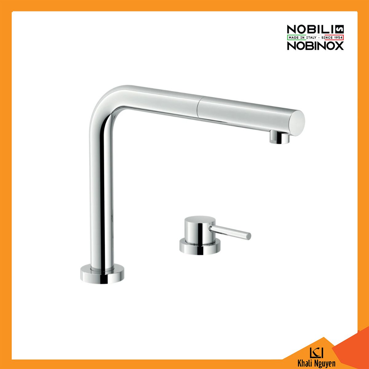 Vòi Rửa Bát Nobili TABLE NB242 Dây Rút + Nóng Lạnh + Rút Gọn