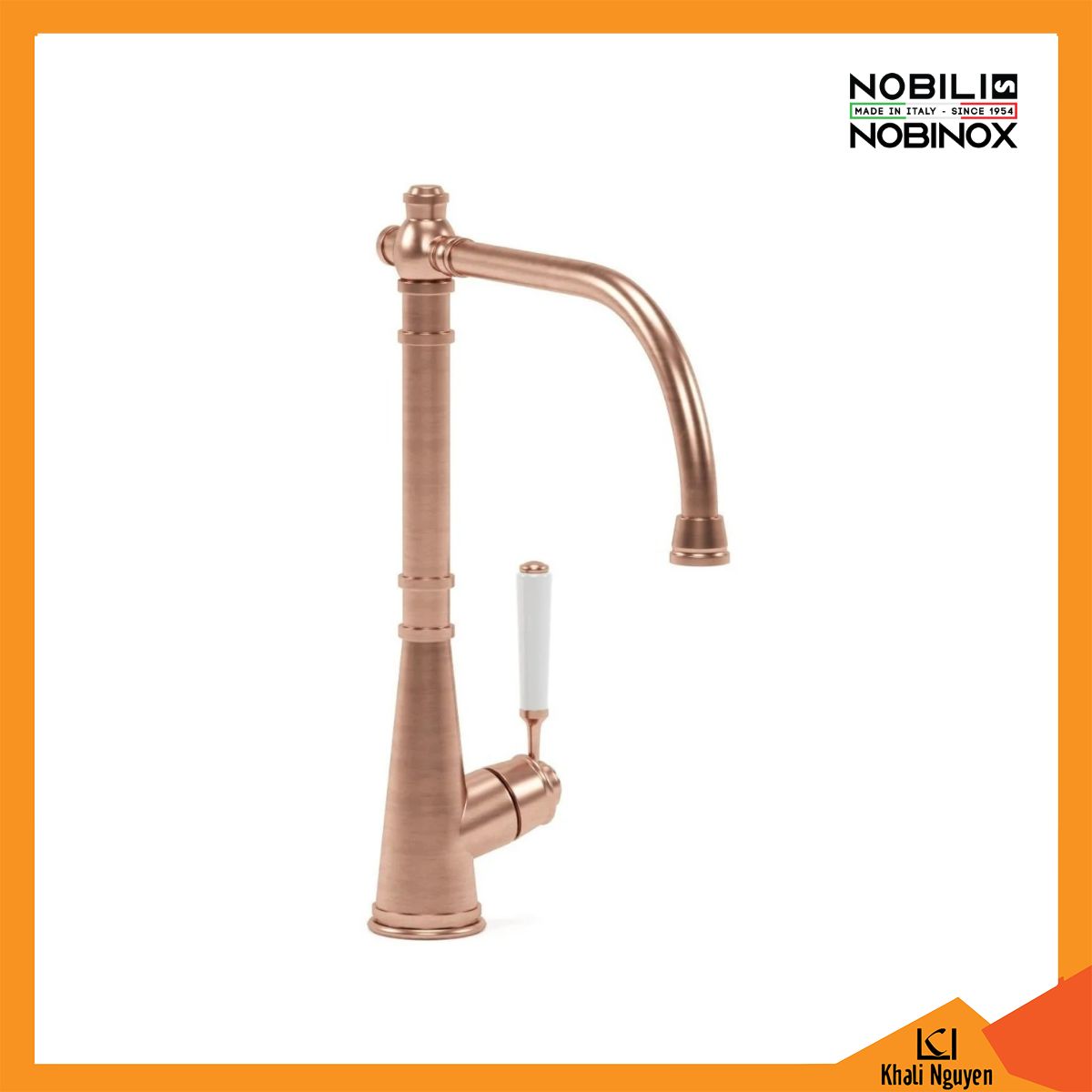 Vòi Rửa Bát NOBILI CHARLIE NB255C Cần Cứng