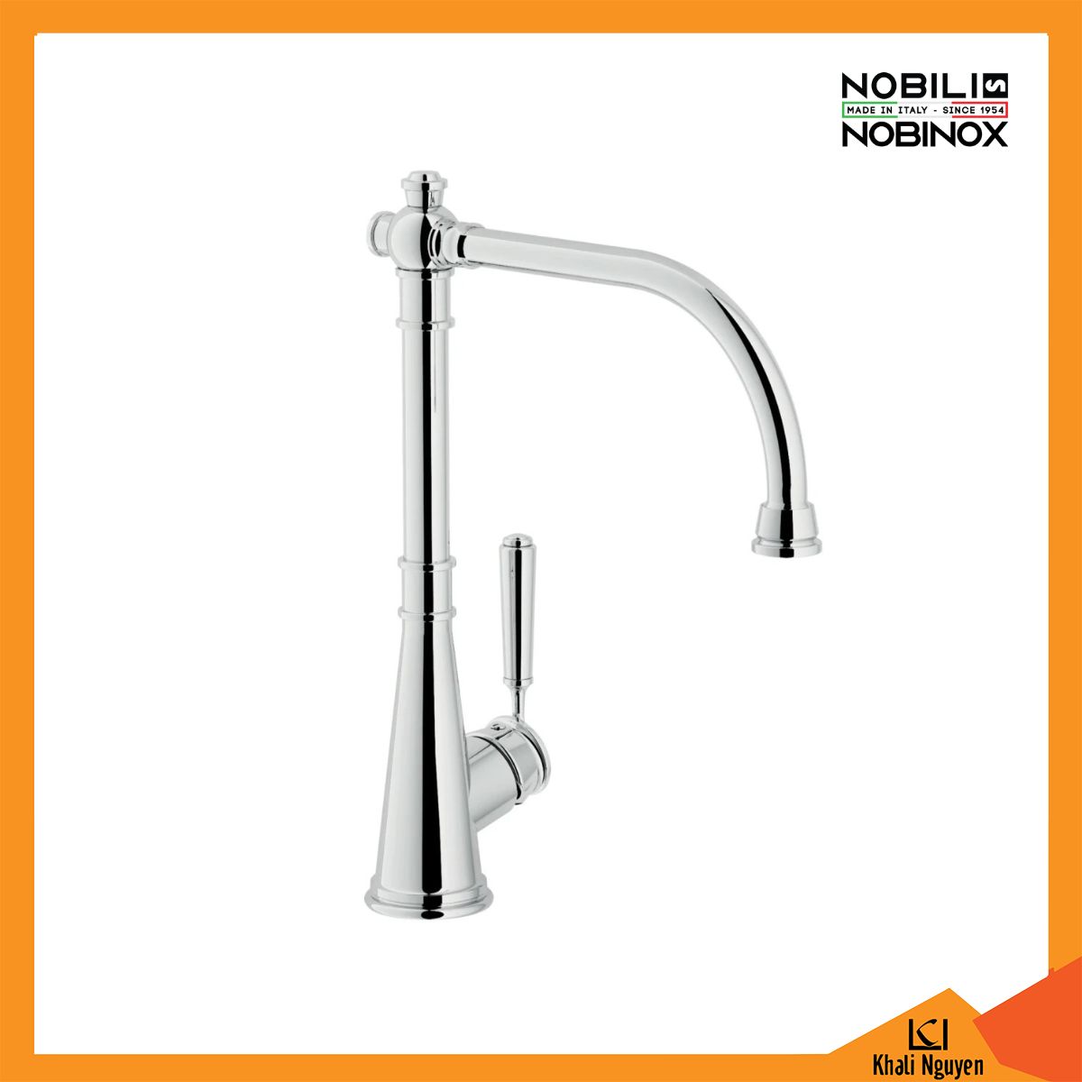 Vòi Rửa Bát NOBILI CHARLIE NB254 Cần Cứng 