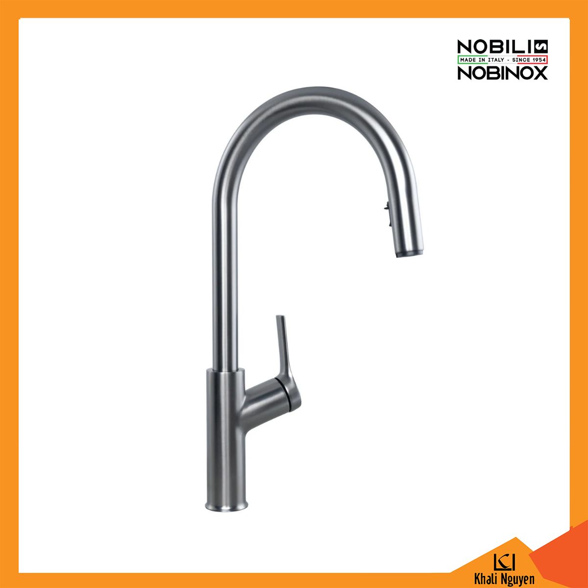 Vòi Rửa Bát Nobinox FORTE NX887 Dây Rút + Nóng Lạnh + 2 Chế Độ