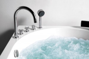 Vòi cấp nước, sen tay, và các van điều chỉnh trên thành bồn tắm NG-1212