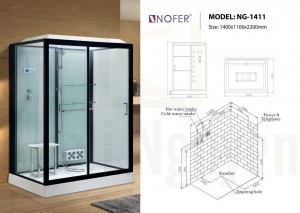 Bản vẽ kỹ thuật phòng xông hơi NG-1411