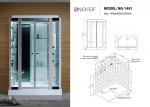 Bản vẽ kỹ thuật phòng xông hơi NG-1491