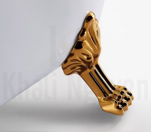 Chân bồn NG-1711 chắc chắn mạ vàng sang trọng