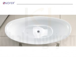 Thân bồn tắm NG-1896S được cấu tạo hoàn toàn từ acrylic.