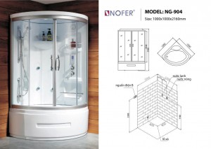 Bản vẽ kỹ thuật phòng xông hơi NG-904