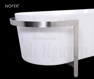 Khung thép bao quanh mặt bồn tắm NL-602