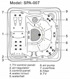 Bản vẽ kỹ thuật bồn SPA-007