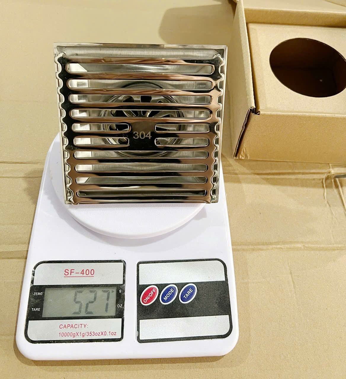 Trọng lượng ga thoát sàn Inox SUS 304