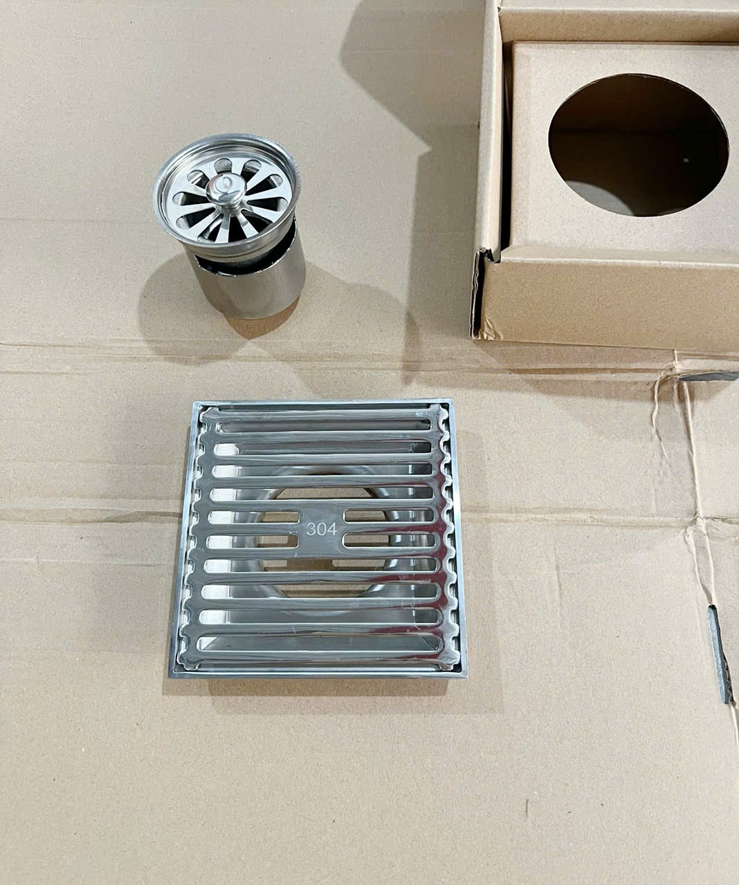 Ga thoát sàn Inox SUS 304  ngắn mùi tuyệt đối GS340