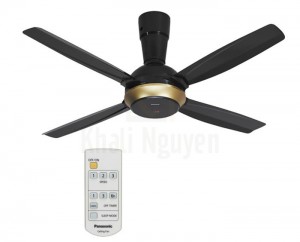 Qu?t Tr?n 4 Cánh Panasonic F-56XPG Màu ?en
