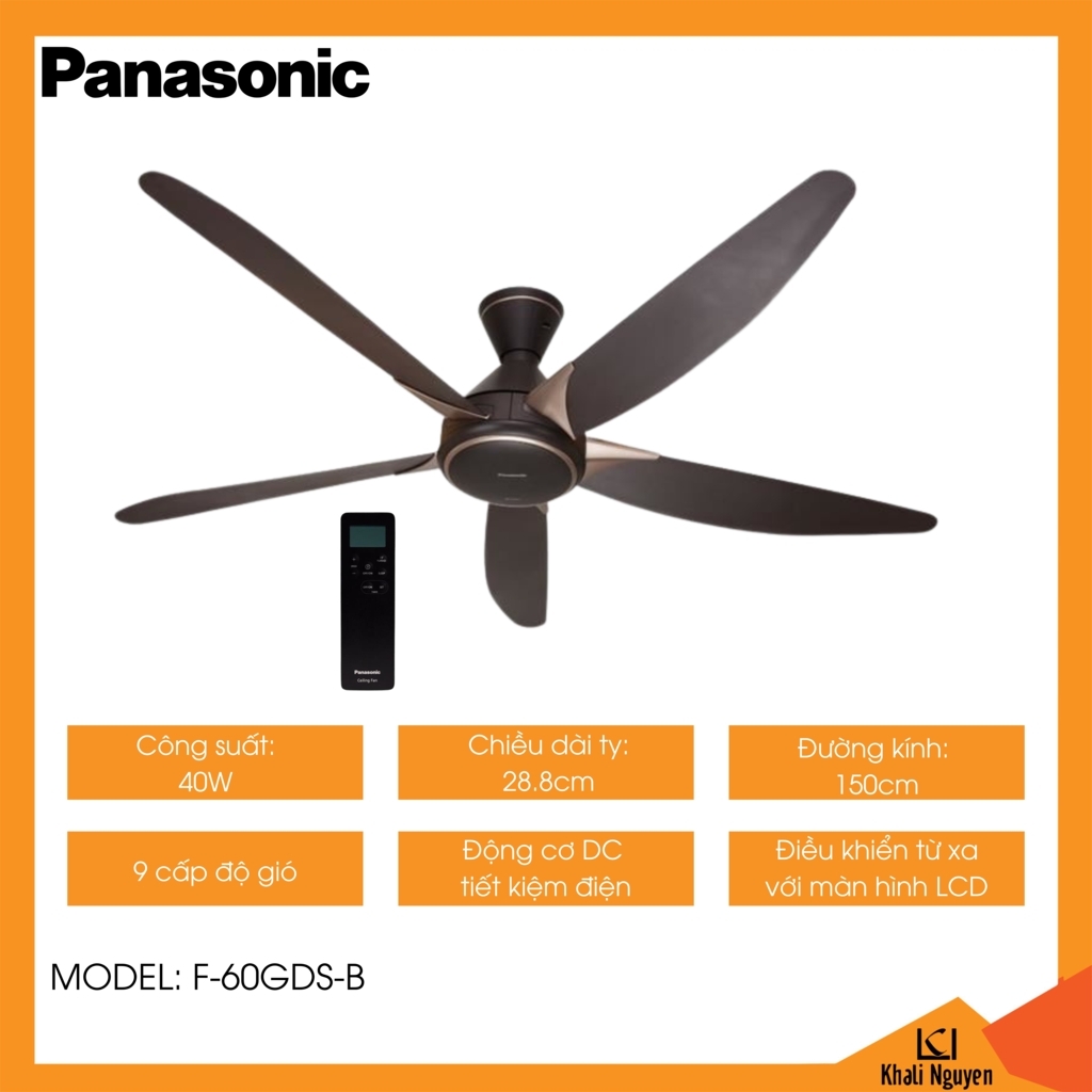 Quạt trần Panasonic F-60GDS-B