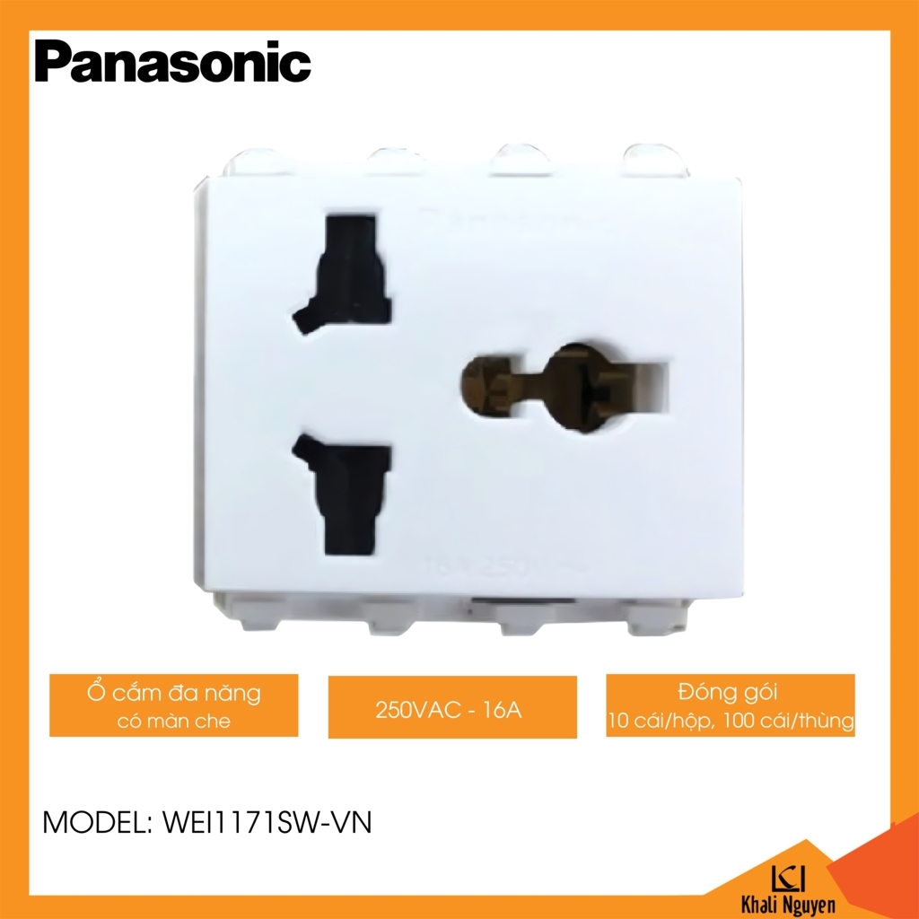 Ổ cắm đa năng Panasonic WEI1171SW-VN