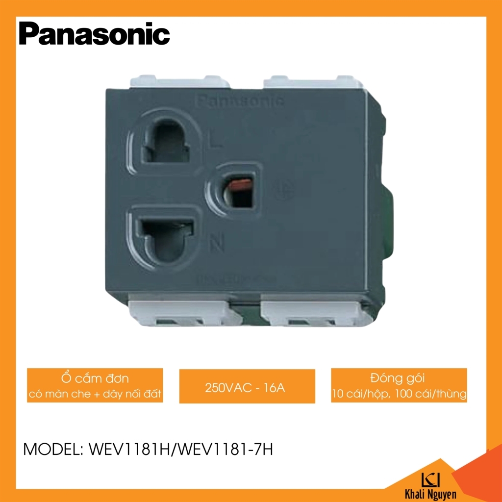 Ổ cắm đơn Panasonic WEV1181H/WEV1181-7H