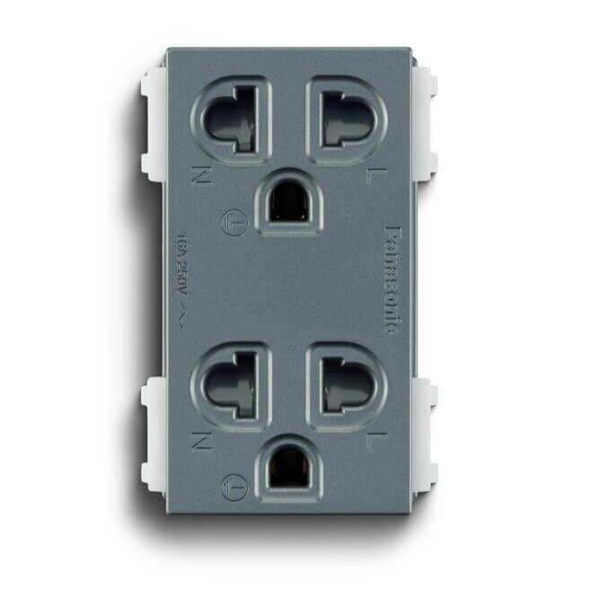 Ổ cắm đôi 3 chấu Panasonic WEV1582-7MYH