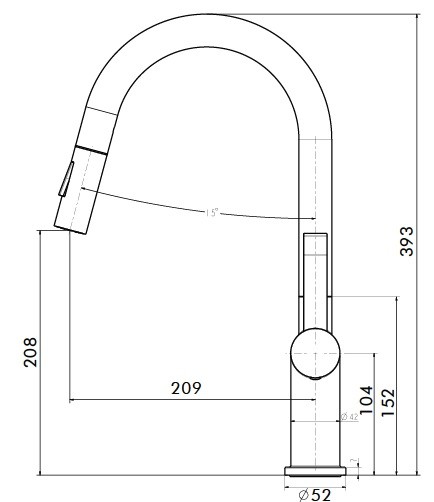 Bản Vẽ Vòi Bếp Paul Schmitt PA312KCB