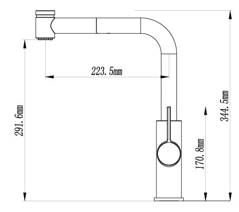 Bản Vẽ Vòi Bếp Paul Schmitt PA327K