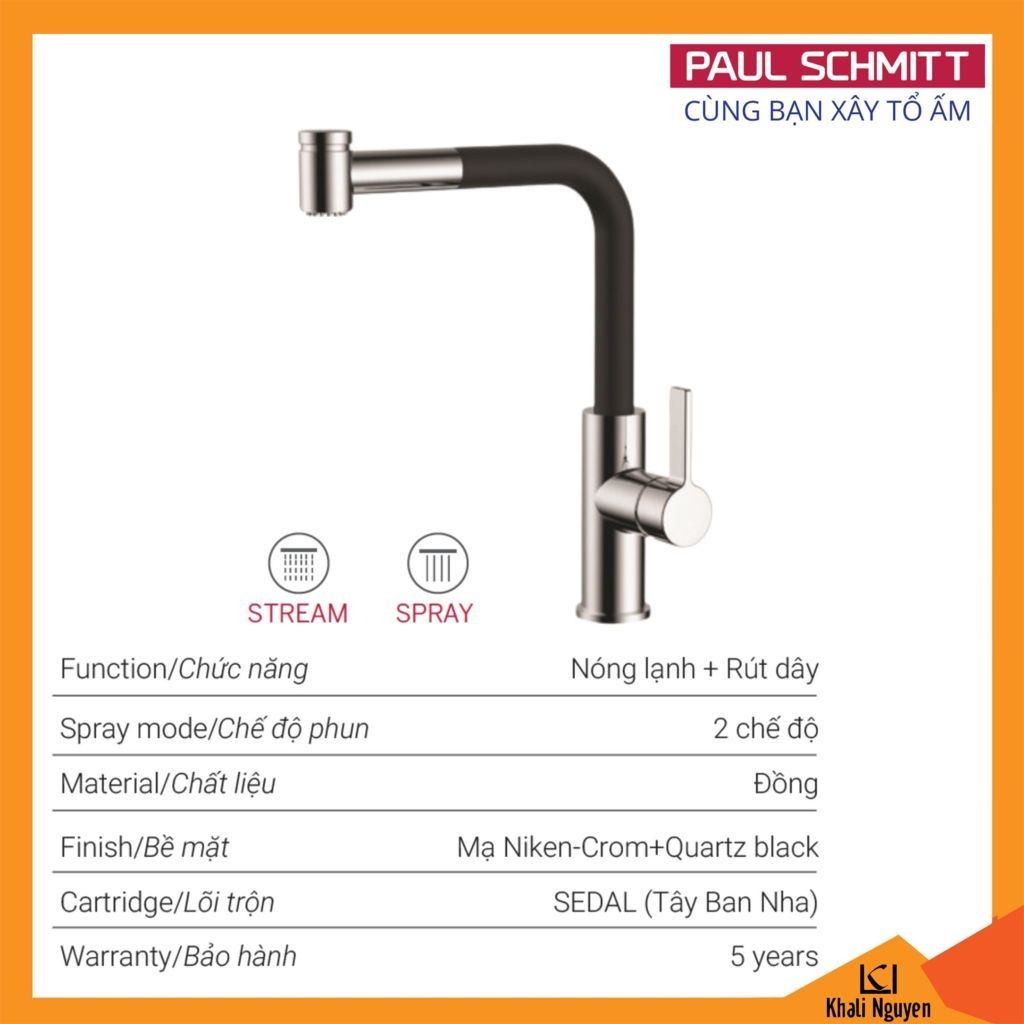 Vòi Bếp Paul Schmitt PA327KCBQ